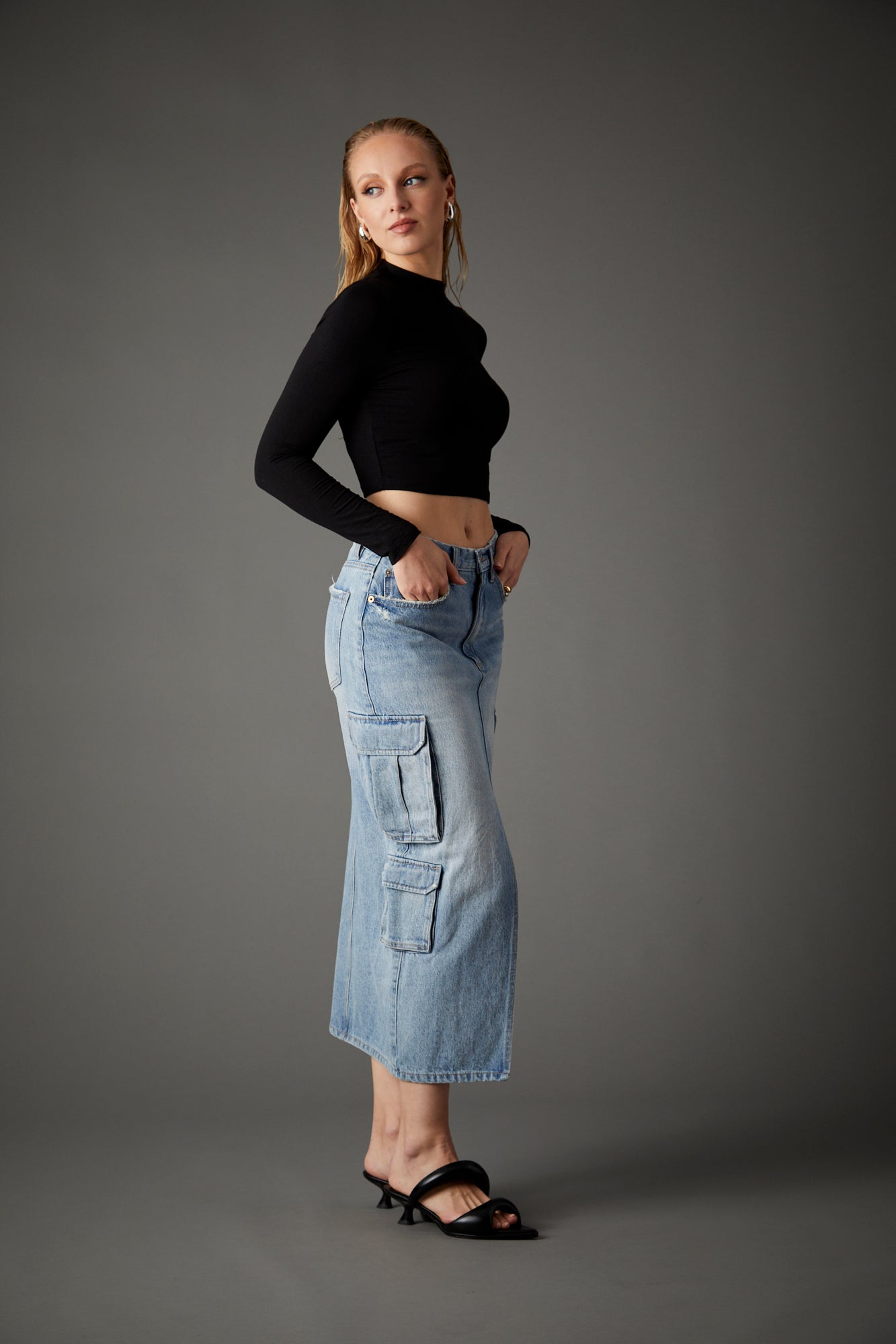 Major General Midi Skirt