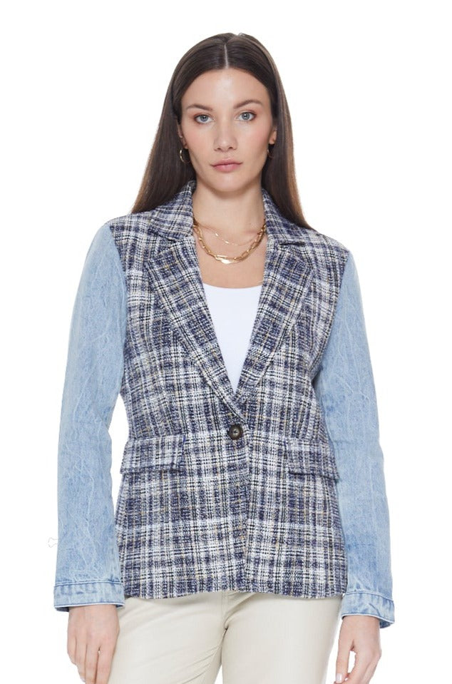 Mix Denim Helen Blazer in Tweed