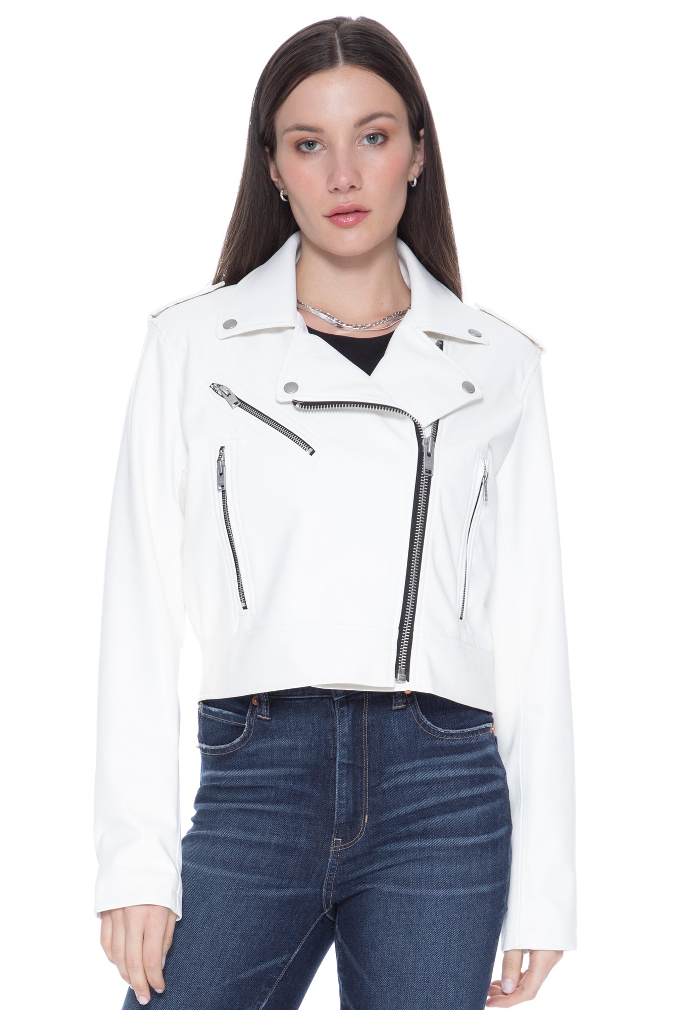 Ride or Die UNreal Leather Jacket in Cloud