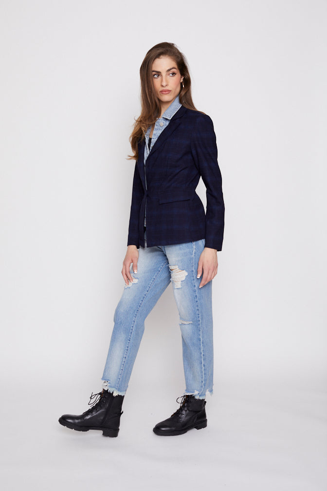 Helen Blazer in Ibiza Navy Twilight with Removable Insert